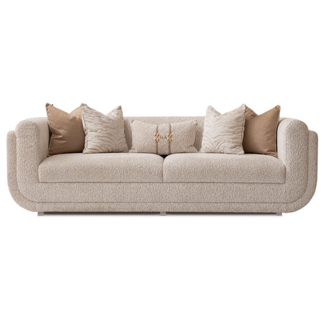 Savannah Breeze Bright Gold Standard Sofa - Cashmere from Michael Amini - Luna Furniture