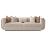 Savannah Breeze Bright Gold Mansion Sofa - Cashmere from Michael Amini - Luna Furniture