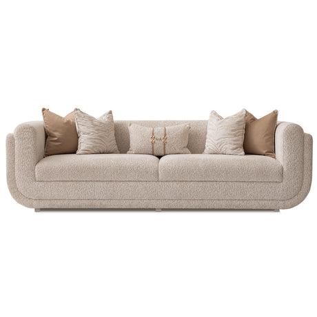 Savannah Breeze Bright Gold Mansion Sofa - Cashmere from Michael Amini - Luna Furniture