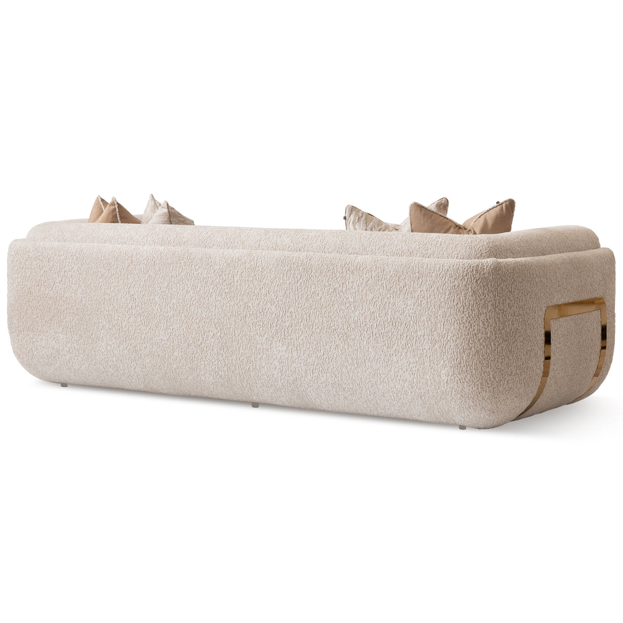 Savannah Breeze Bright Gold Mansion Sofa - Cashmere from Michael Amini - Luna Furniture