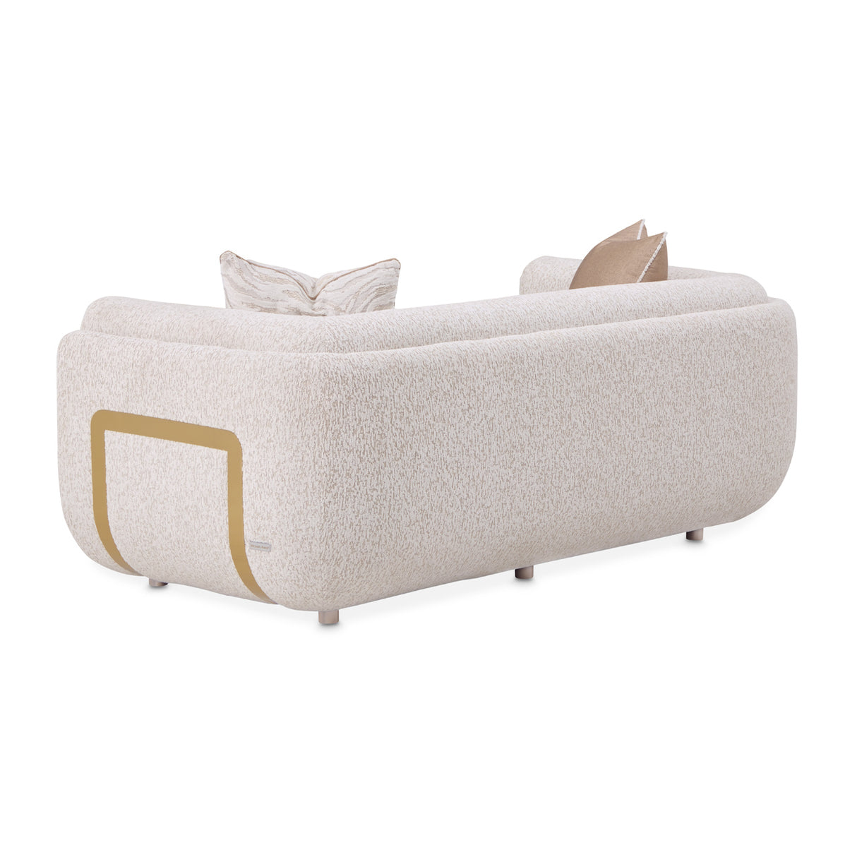 Savannah Breeze Bright Gold Loveseat from Michael Amini - Luna Furniture
