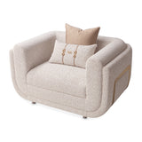 Savannah Breeze Bright Gold Matching Chair from Michael Amini - Luna Furniture