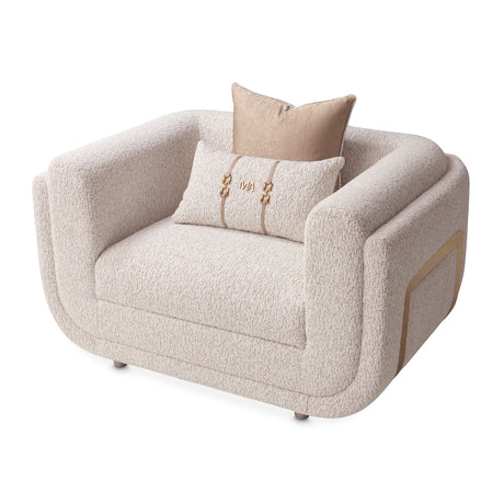 Savannah Breeze Bright Gold Matching Chair from Michael Amini - Luna Furniture