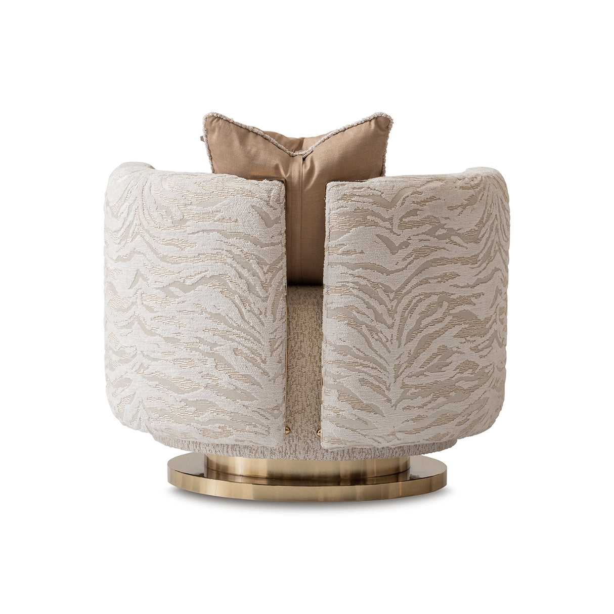 Savannah Breeze Bright Gold Swivel Chair - Cashmere from Michael Amini - Luna Furniture