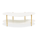 Sassani Pearl White/gold Cocktail Table from Michael Amini - Luna Furniture