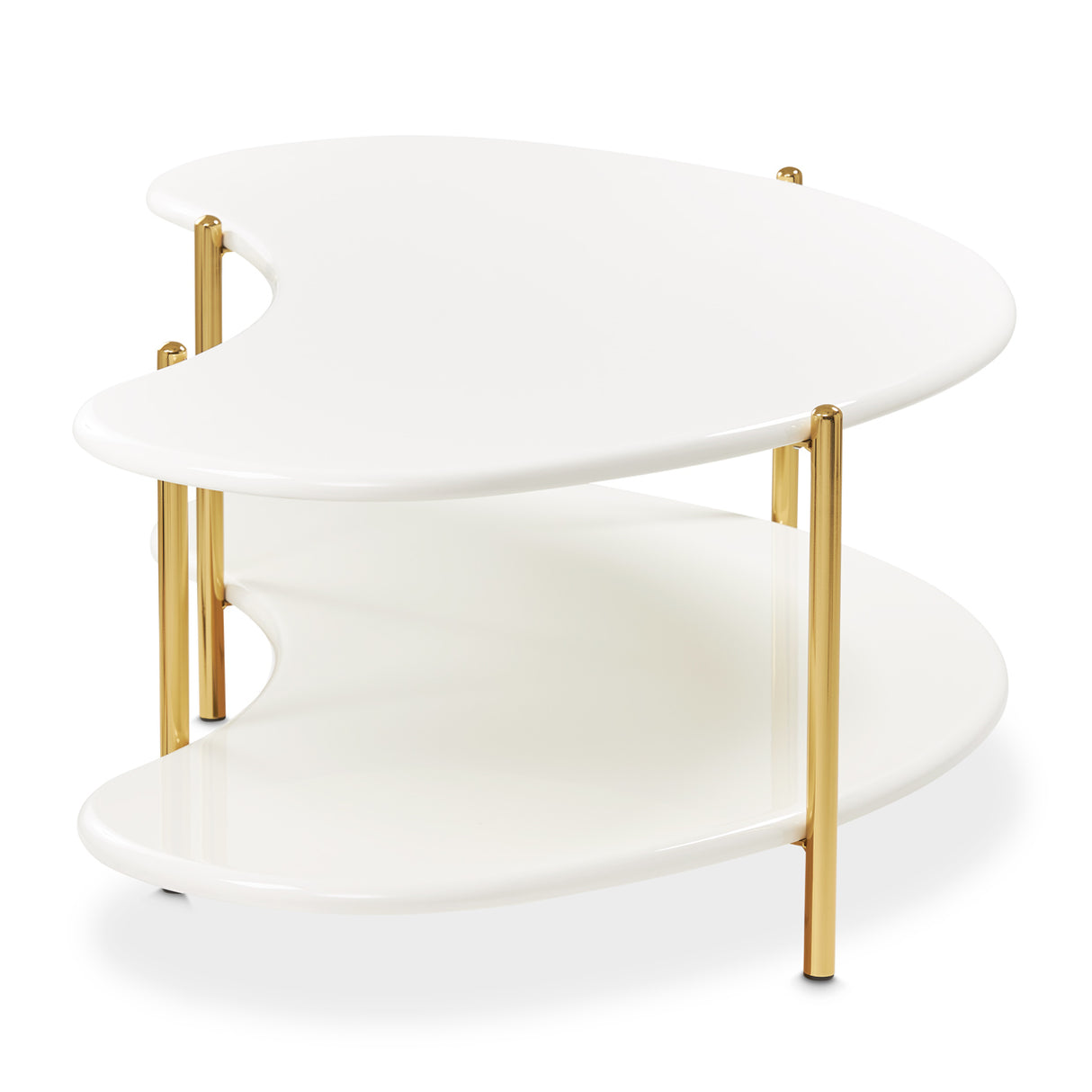 Sassani Pearl White/gold Cocktail Table from Michael Amini - Luna Furniture