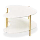 Sassani Pearl White/gold Cocktail Table from Michael Amini - Luna Furniture
