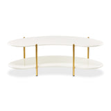 Sassani Pearl White/gold Cocktail Table from Michael Amini - Luna Furniture