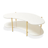 Sassani Pearl White/gold Cocktail Table from Michael Amini - Luna Furniture