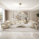 Sassani Pearl White/gold Cocktail Table from Michael Amini - Luna Furniture