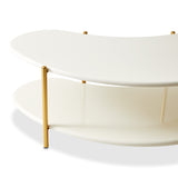 Sassani Pearl White/gold Cocktail Table from Michael Amini - Luna Furniture