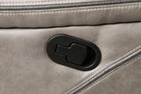 Tyson Gray Recliner Sofa with Drop Down Table and Power Strip from Steve Silver - Luna Furniture