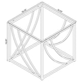 Lille Chrome 2-Piece Glass Top Coffee and End Table Set from Coaster - Luna Furniture