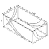 Lille Chrome 2-Piece Glass Top Coffee and End Table Set from Coaster - Luna Furniture