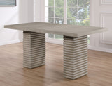 Lily Greige Counter Height Dining Set from Steve Silver - Luna Furniture