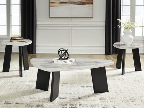 Lilyberg Gray/Black Table (Set of 3) from Ashley - Luna Furniture