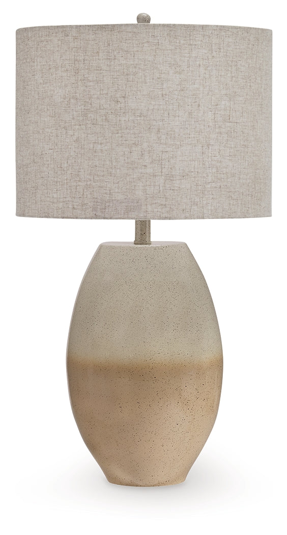 Linas Cream/Beige Table Lamp from Ashley - Luna Furniture