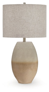 Linas Cream/Beige Table Lamp from Ashley - Luna Furniture