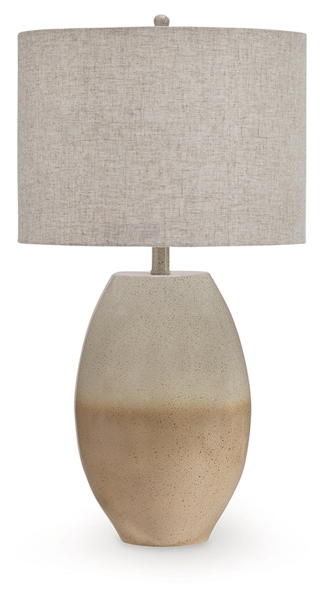 Linas Cream/Beige Table Lamp from Ashley - Luna Furniture