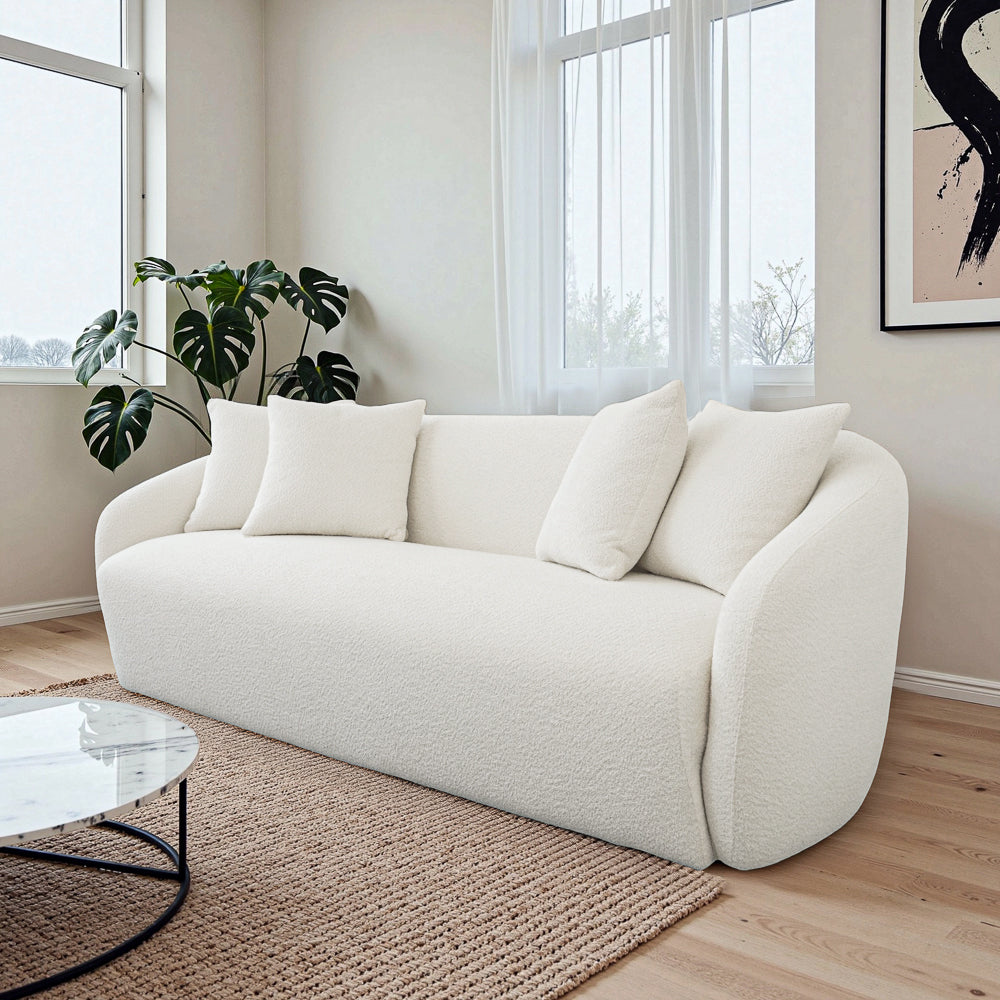 Linden Ivory Boucle Sofa from Ashcroft Furniture - Luna Furniture