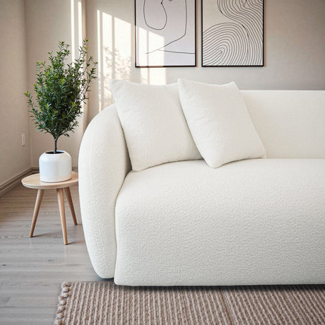 Linden Ivory Boucle Sofa from Ashcroft Furniture - Luna Furniture