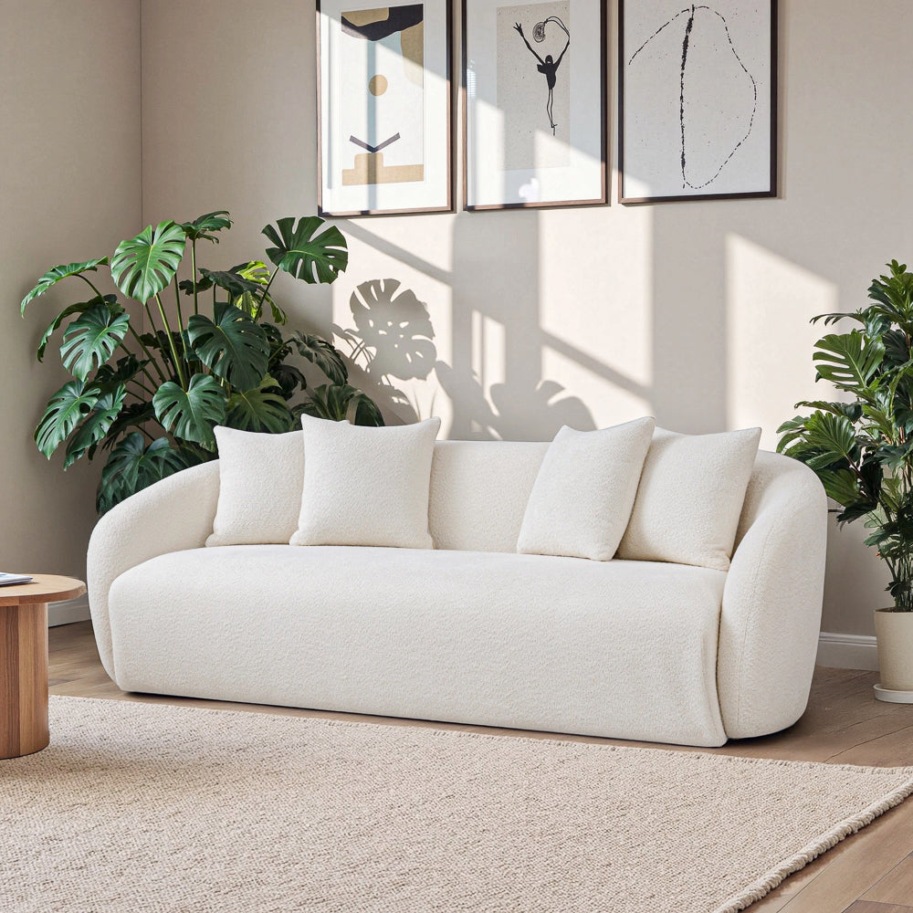 Linden Ivory Boucle Sofa from Ashcroft Furniture - Luna Furniture