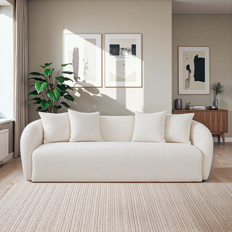 Linden Ivory Boucle Sofa from Ashcroft Furniture - Luna Furniture