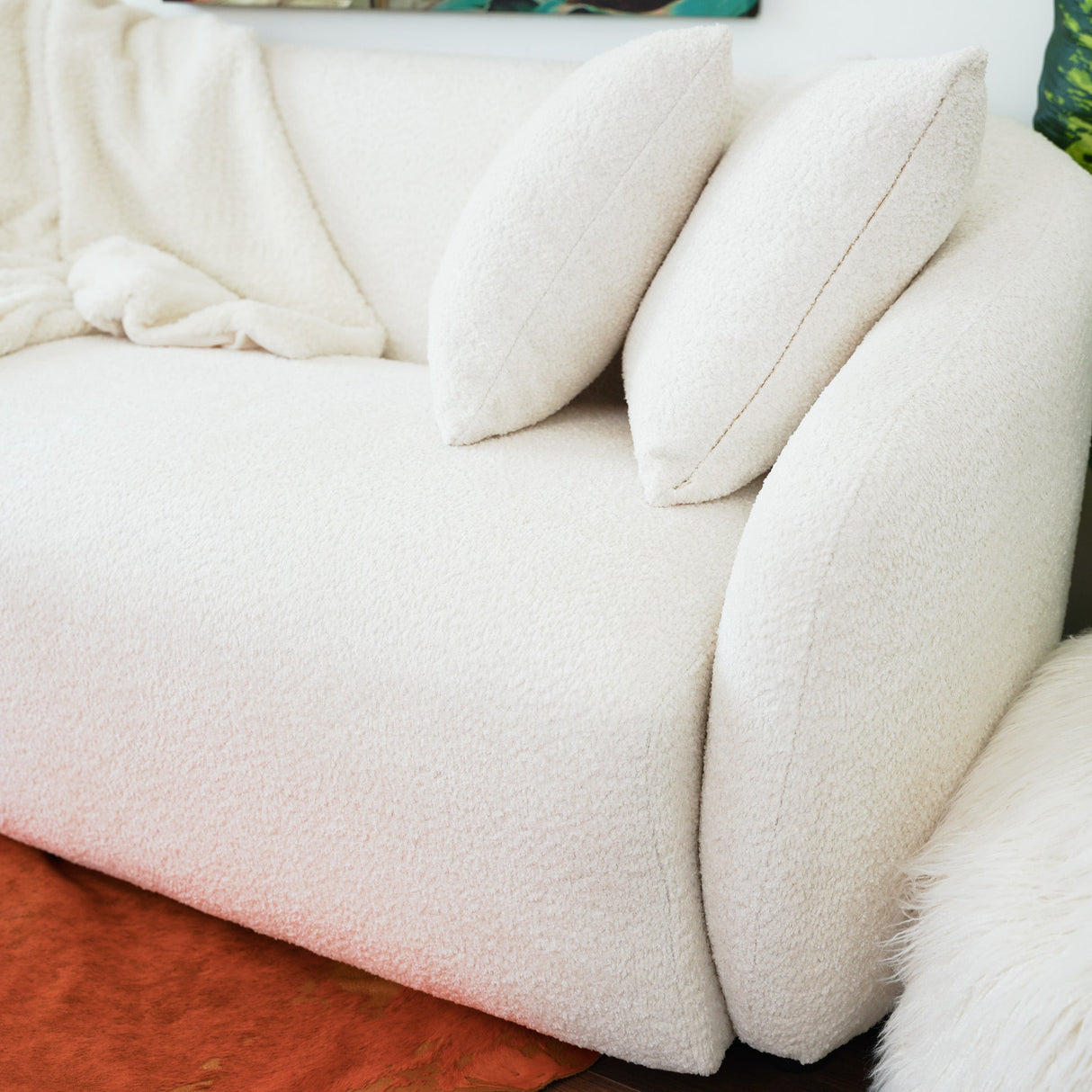 Linden Ivory Boucle Sofa from Midinmod - Luna Furniture