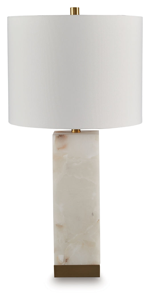 Linderfield White/Gold Finish Table Lamp from Ashley - Luna Furniture