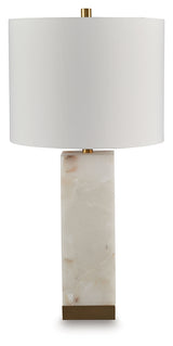 Linderfield White/Gold Finish Table Lamp from Ashley - Luna Furniture