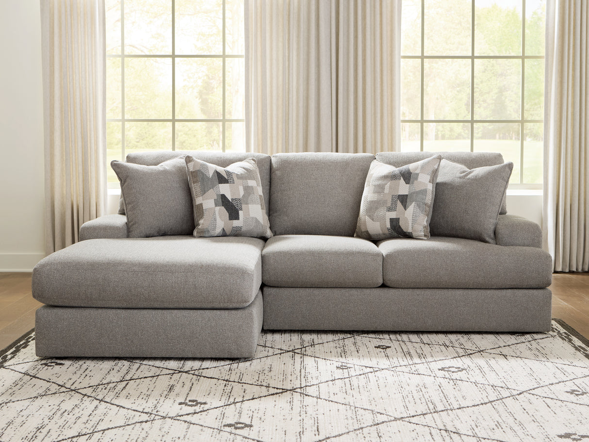 Lindon Smoke 2-Piece Sectional with Chaise from Ashley Furniture - Luna Furniture
