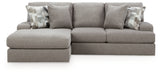 Lindon Smoke 2-Piece Sectional with Chaise from Ashley Furniture - Luna Furniture