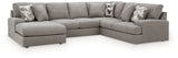 Lindon Smoke 3-Piece Sectional with Chaise from Ashley Furniture - Luna Furniture