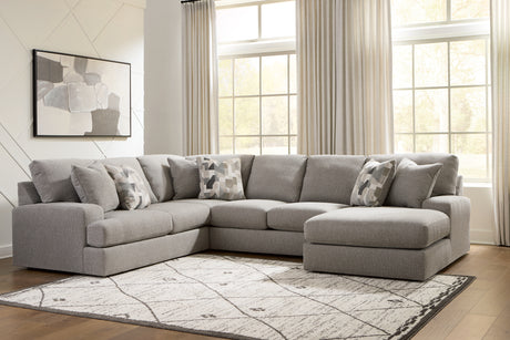 Lindon Smoke 3-Piece Sectional with Chaise from Ashley Furniture - Luna Furniture