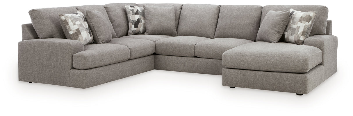 Lindon Smoke 3-Piece Sectional with Chaise from Ashley Furniture - Luna Furniture