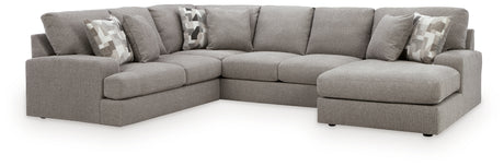Lindon Smoke 3-Piece Sectional with Chaise from Ashley Furniture - Luna Furniture