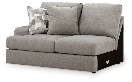Lindon Smoke Left-Arm Facing Loveseat from Ashley Furniture - Luna Furniture
