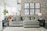 Lindyn Fog 2-Piece Sectional with Ottoman from Ashley - Luna Furniture