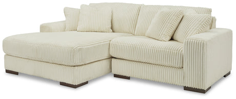 Lindyn Ivory 2-Piece Sectional with Ottoman from Ashley - Luna Furniture
