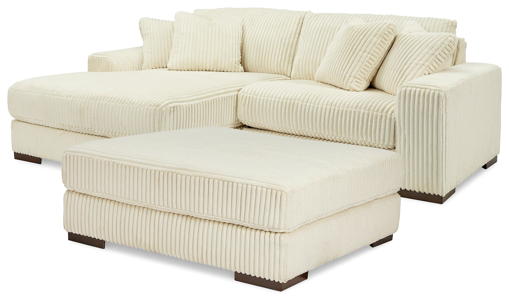 Lindyn Ivory 2-Piece Sectional with Ottoman from Ashley - Luna Furniture