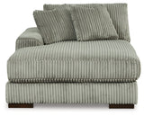 Lindyn Fog 3-Piece Sectional with Ottoman from Ashley - Luna Furniture