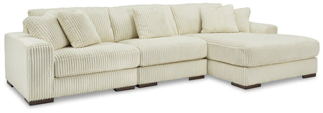 Lindyn Ivory 3-Piece Sectional with Ottoman from Ashley - Luna Furniture