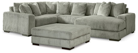 Lindyn 4-Piece Sectional with Chaise and Oversized Accent Ottoman from Ashley - Luna Furniture