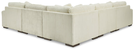 Lindyn Ivory 5-Piece Sectional with Ottoman from Ashley - Luna Furniture