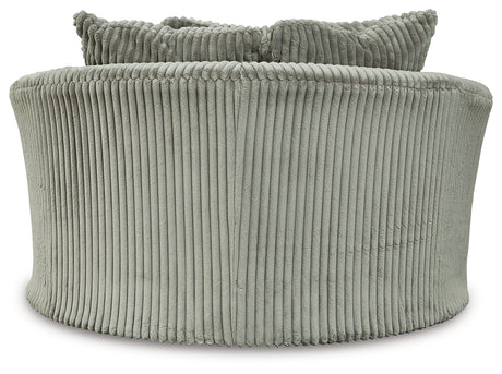 Lindyn Fog 2-Piece Sectional Sofa and Oversized Swivel Accent Chair from Ashley - Luna Furniture