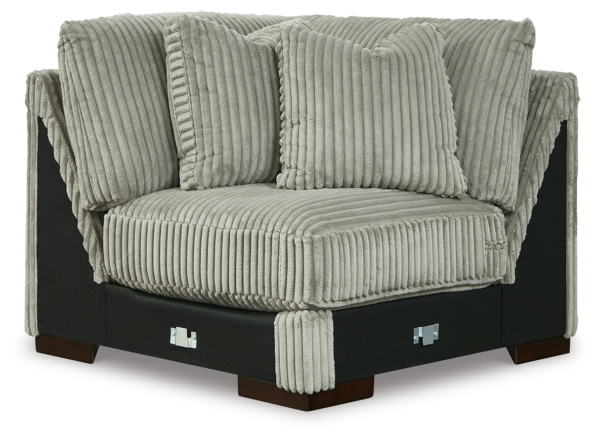 Lindyn Fog 4-Piece Sectional and Ottoman from Ashley - Luna Furniture