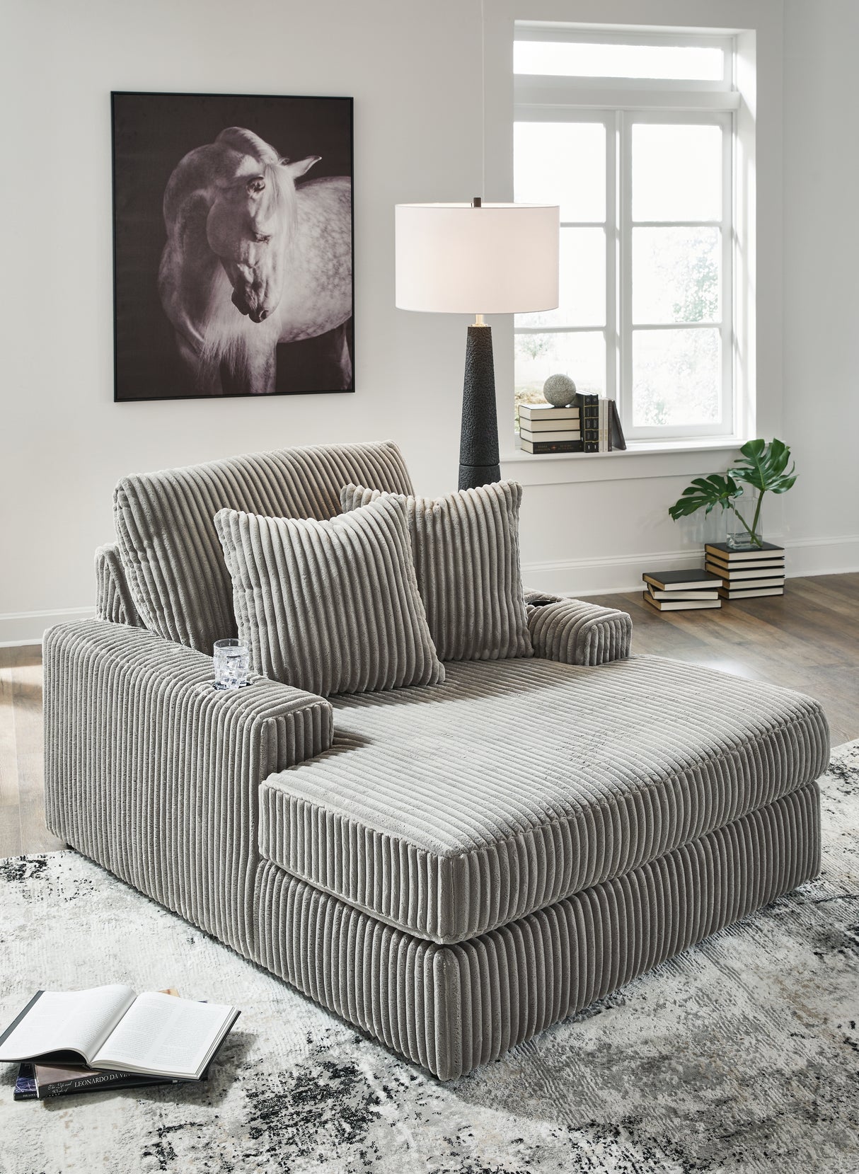 Lindyn Fog Chaise from Ashley - Luna Furniture