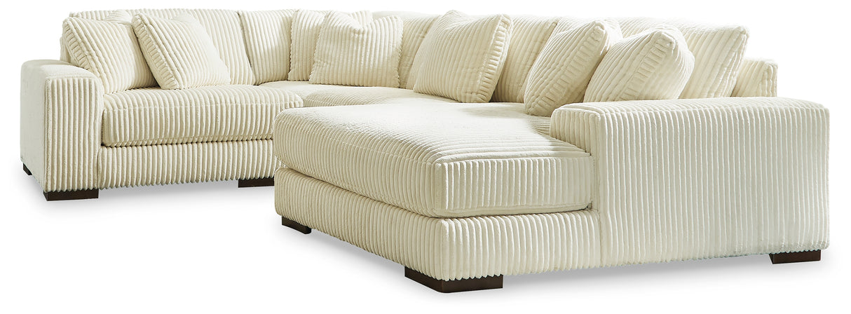 Lindyn Ivory 4-Piece Sectional with Chaise from Ashley - Luna Furniture