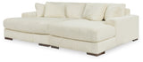Lindyn Ivory 2-Piece Super Chaise from Ashley - Luna Furniture