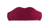 Lips Maroon Velvet 81" Loveseat from Nova Furniture - Luna Furniture